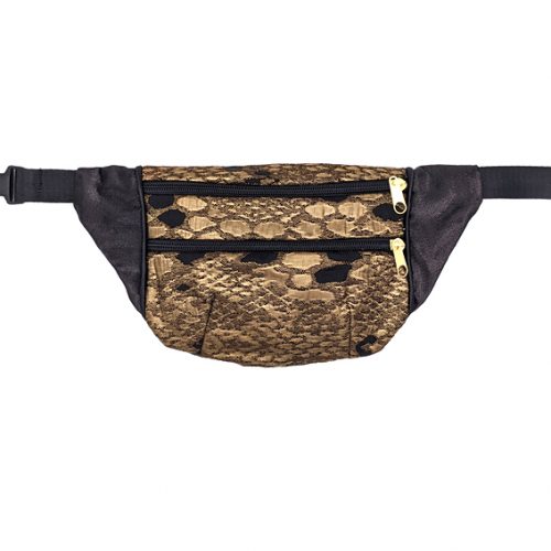sac banane motif serpent doré lyon bum bag fanny pack waist bag