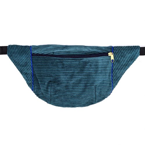 sac banane Lyon velours côtelé vert créateur accessoires sacoche pochette bandoulière waistbag fannypack bananabag