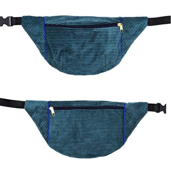 sac banane Lyon velours côtelé vert créateur accessoires sacoche pochette bandoulière waistbag fannypack bananabag