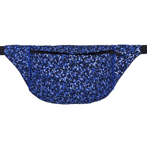 sac banane Lyon tissu jacquard irisé brillant Français artisanal fait main créateur bumag fannypack