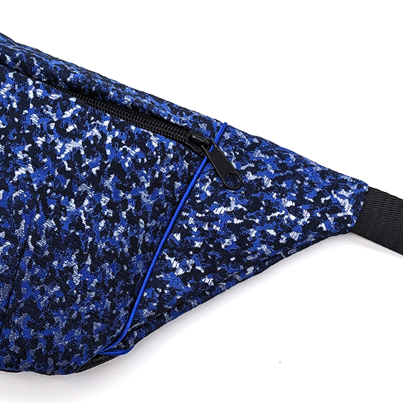 sac banane Lyon tissu jacquard irisé brillant Français artisanal fait main créateur bumag fannypack