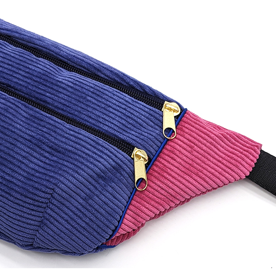 sac banane Lyon velours fuchsia violet créateur accessoires sacoche pochette bandoulière waistbag fannypack bananabag